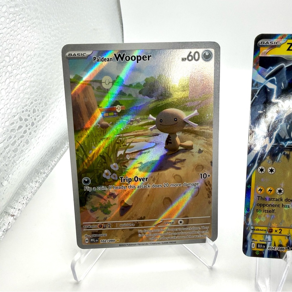 Pokemon Bundle - Zekrom Ex, Lillie’s Ribombee, Paldean Wooper - Picture 5 of 5